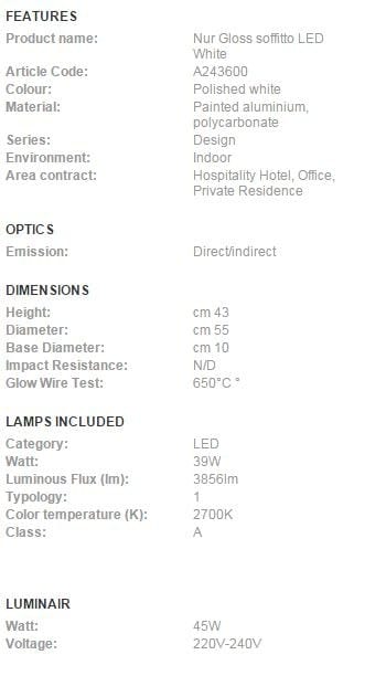Потолочный светильник Artemide ARCH-00143313 - Вид №2