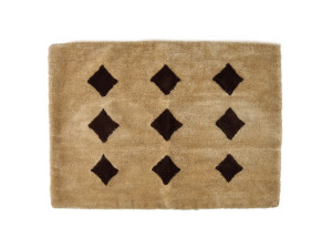 Прямоугольная узорчатая шерстяная подушка