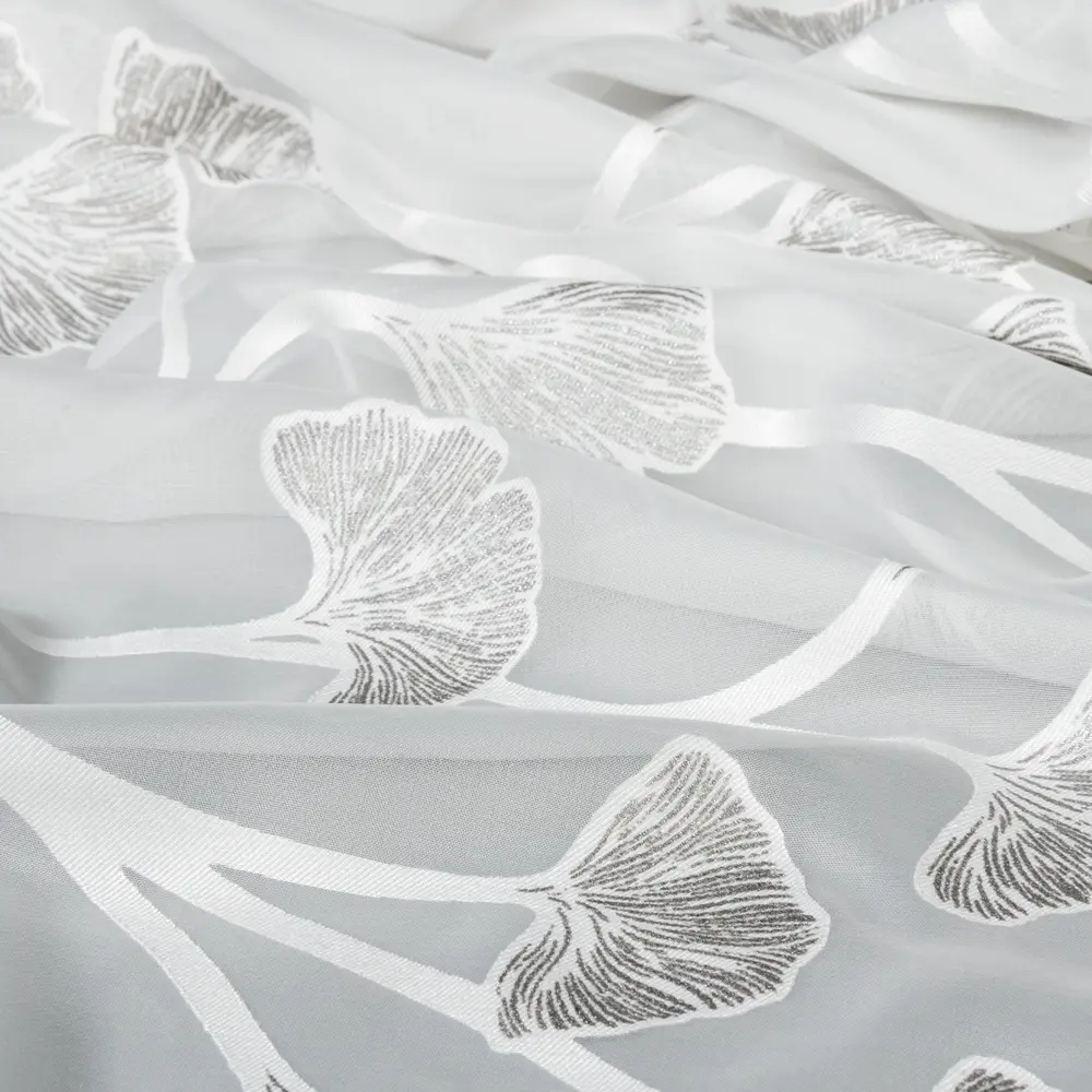 Тюль на ленте «Крокус» 250x280 см полиэстер цветы цвет белый GARDEN STLM-2015657 - Вид №2