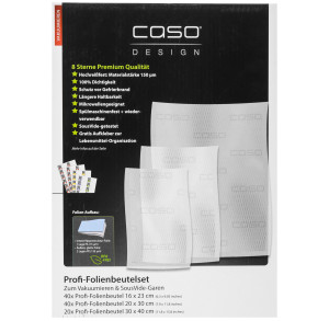 9297249 Пакеты для вакуумного упаковщика CASO 7 Sterne 16*23-40 20*30-40 30*40-20