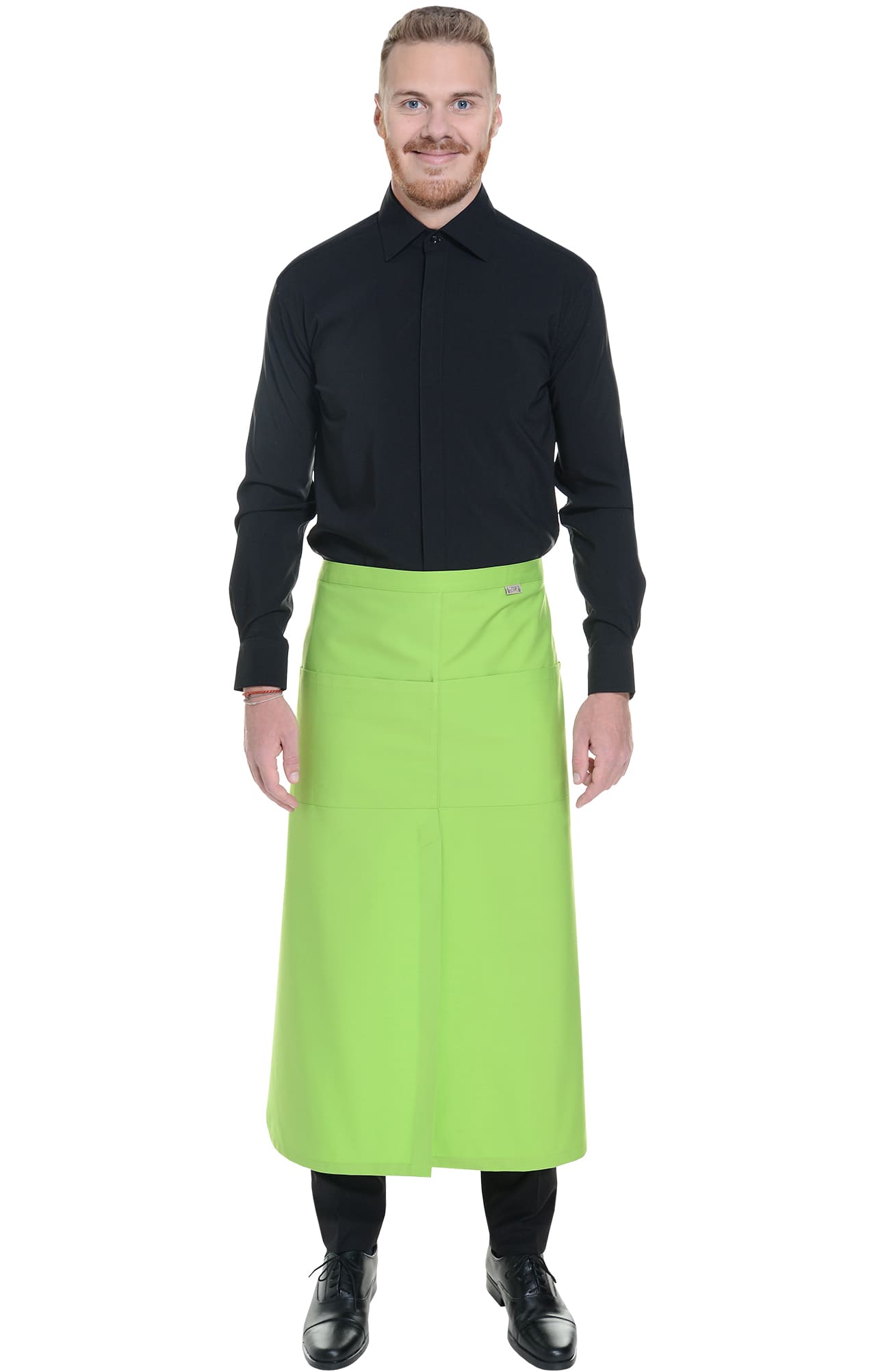 60402 Фартук удлиненный spring green (весенний зеленый) FLORA  Одежда для официантов  размер  - Вид №6