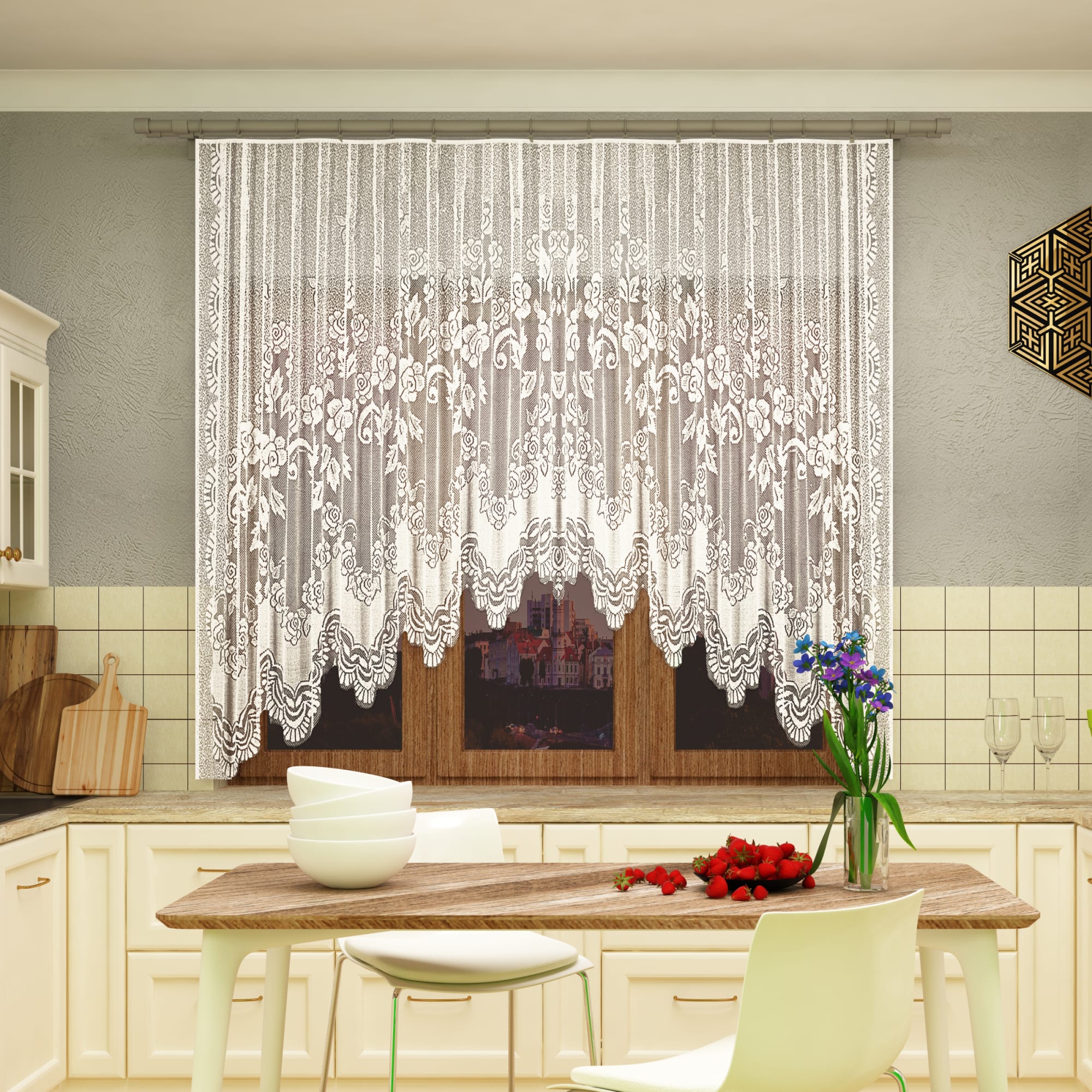 13951948 Занавеска на ленте «Уют», 470х165 см, цвет белый Santreyd  - Вид №7