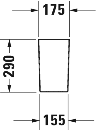 0858300000 Полупьедестал для раковины овальная Duravit Durastyle - Вид №8
