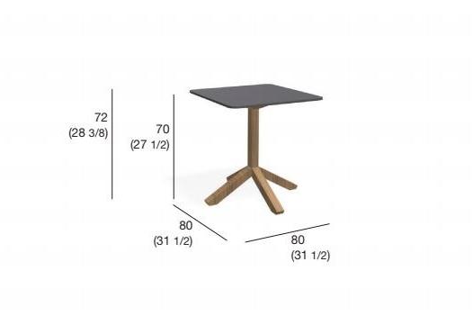 RODA Квадратный садовый стол Root sun-id-1386469 - Вид №3