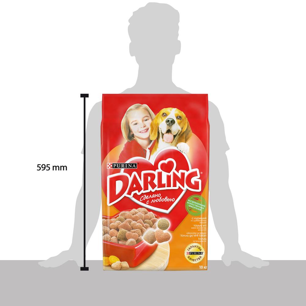 УТ0005483 Корм для собак Курица, овощи сух. 10кг DARLING  - Вид №1