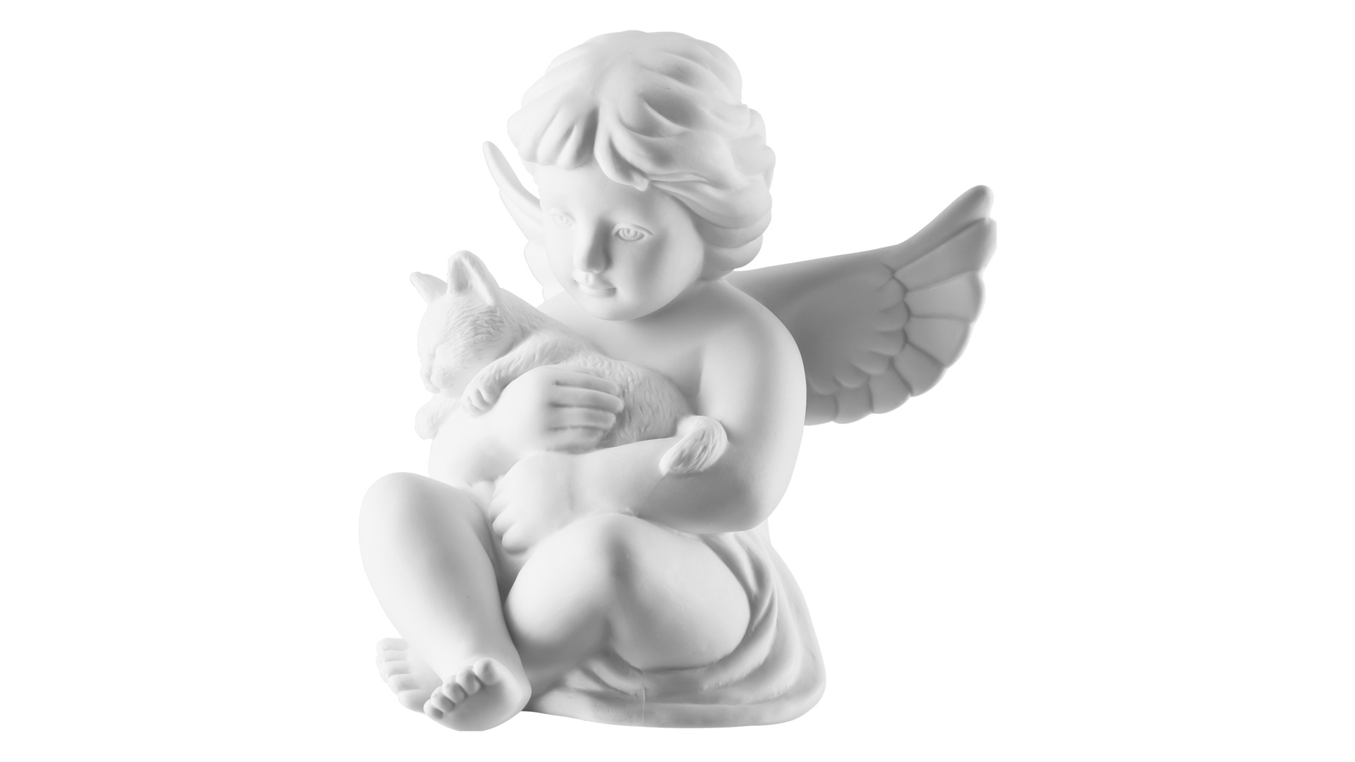 10640528 Rosenthal Фигурка Rosenthal Ангел с котенком 10,5см, фарфор Фарфор  - Вид №5