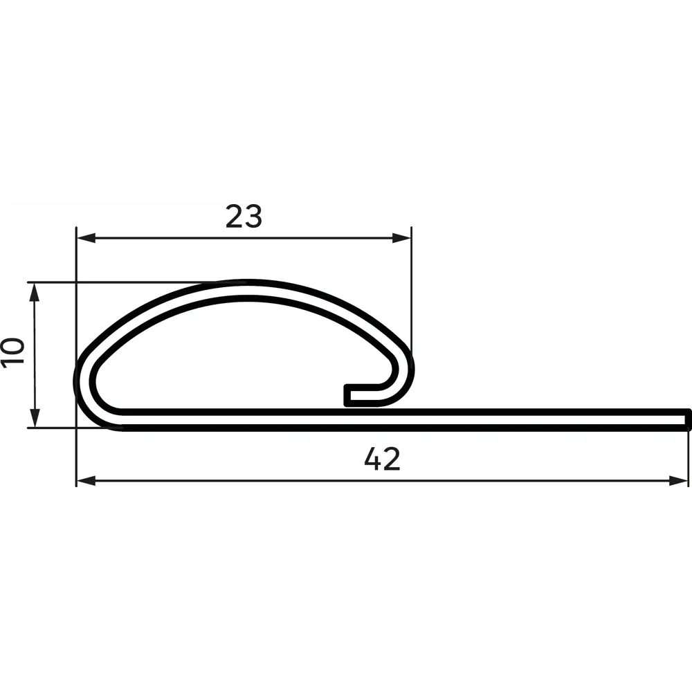 Финишная планка для фасадных панелей MONLID цвет бежевый 3 м 89408949 STLM-2158095  - Вид №1