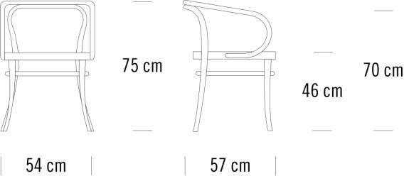 Thonet Стул с фигурным сиденьем из фанеры 209 sun-id-1436027 - Вид №2