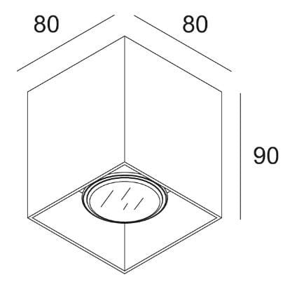 Квадратный потолочный прожектор Deltalight Boxy ARCH-00014467 - Вид №2