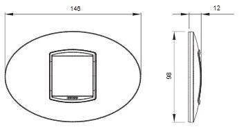 GEWISS Отделочная пластина из технополимера или кожи Serie civili sun-id-1448114 - Вид №2