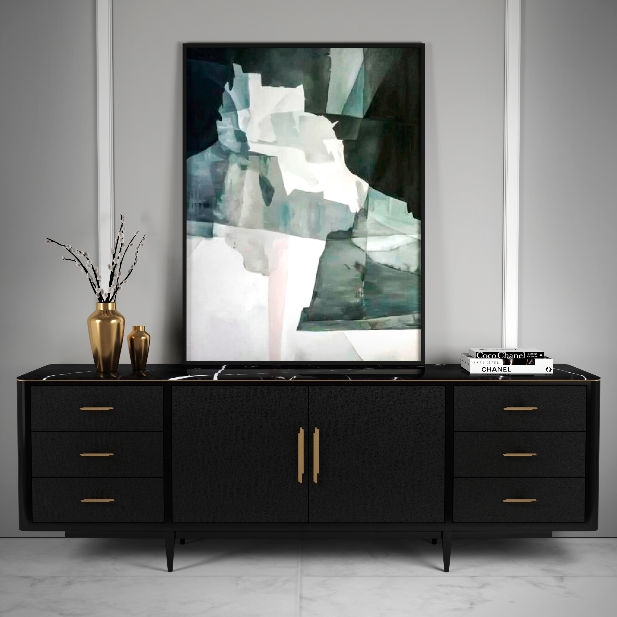 CM3013 PullCast Дверные тяги SKYLINE Полированная латунь  - Вид №6