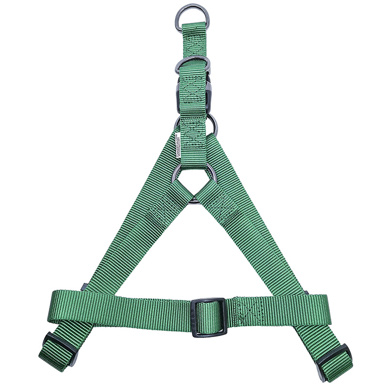 ПР0050093 Шлейка для собак 15мм (обхват 40-50см) зеленая Great&Small 