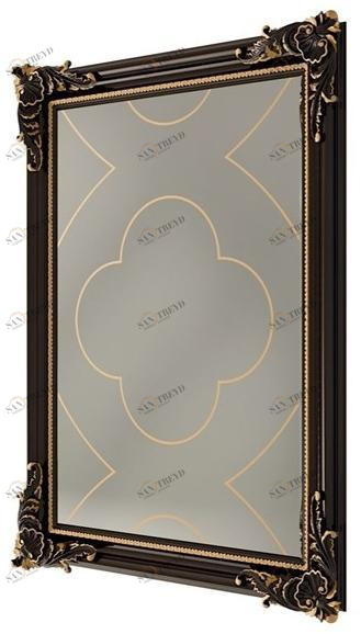 Carpanese Home Прямоугольное зеркало в настенной раме Heritage 6034