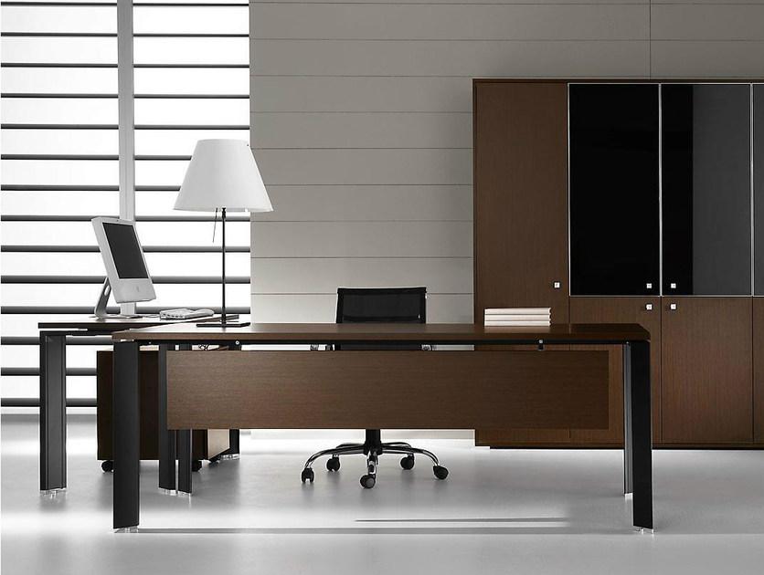 IFT Прямоугольный рабочий стол из стали и дерева Pratiko sun-id-1492356 - Вид №1