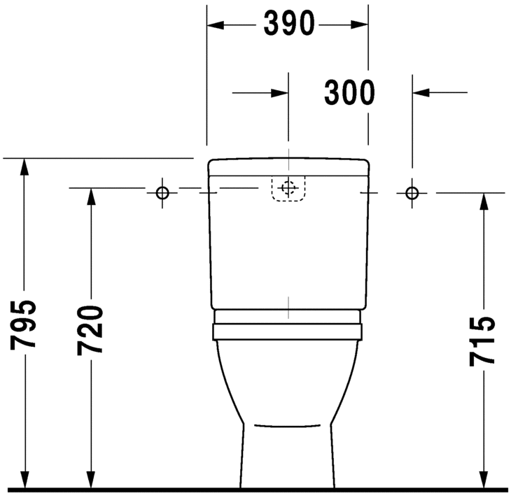 0126012000 Компакт унитаз с бачком Белый Duravit Starck 3 Германия - Вид №3