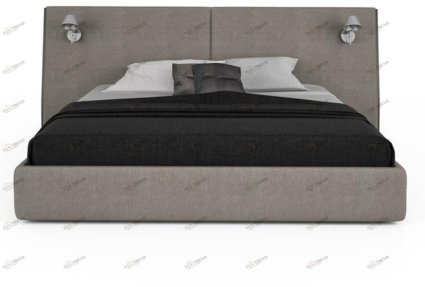 Huppé Двуспальная кровать из ткани со встроенной подсветкой Sereno 3660ul / 3680ul HUPPE