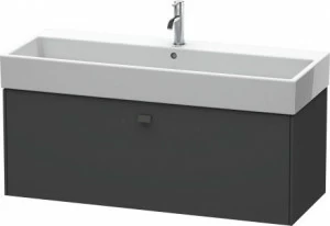 BR405704949 Тумбочка подвесная Brioso #BR4057 1184 x 459 мм Графит матовый, декор