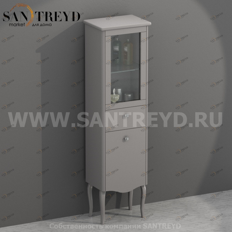 PS38DCT Напольный шкаф с правым открывание двери 177 см цвет Серебряный пион Globo Paestum Италия Ceramica Globo