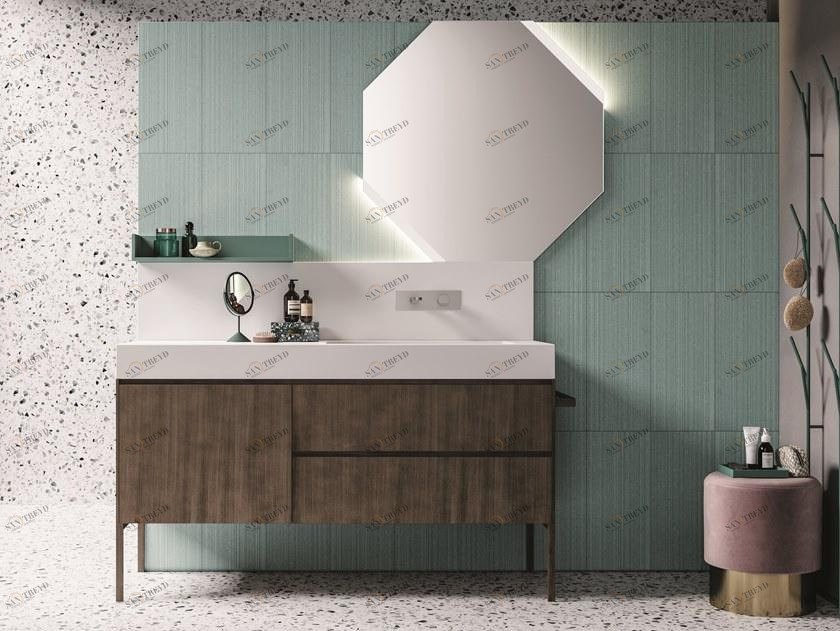 NOVELLO Отдельностоящая лакированная тумба под умывальник с ящиками Calix xl sun-id-1410538