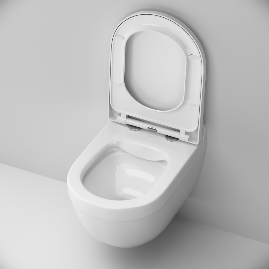 461700SC подвесной унитаз без ободка с сиденьем микролифт Damixa Palace Grand  - Вид №4