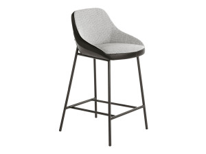 Мягкий кухонный табурет с подставкой для ног