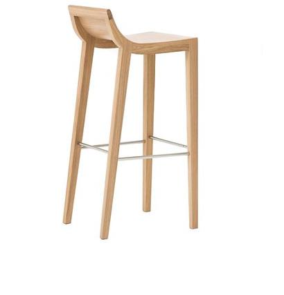 Andreu World Высокий деревянный табурет Rdl Bq7296 - Вид №1
