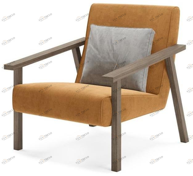 PRADDY Бархатное кресло с подлокотниками Dorsey Ml231