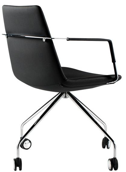 B&T Design Офисный стул на козелке с подлокотниками на колесиках Pera sun-id-1381745 - Вид №3