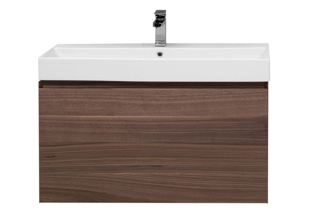 Тумба с раковиной Aquanet Нью-Йорк 100 орех 0020394900199206 - Вид №2