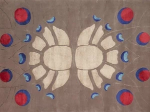 Deirdre Dyson Прямоугольный коврик ручной работы в современном стиле Butterfly 39