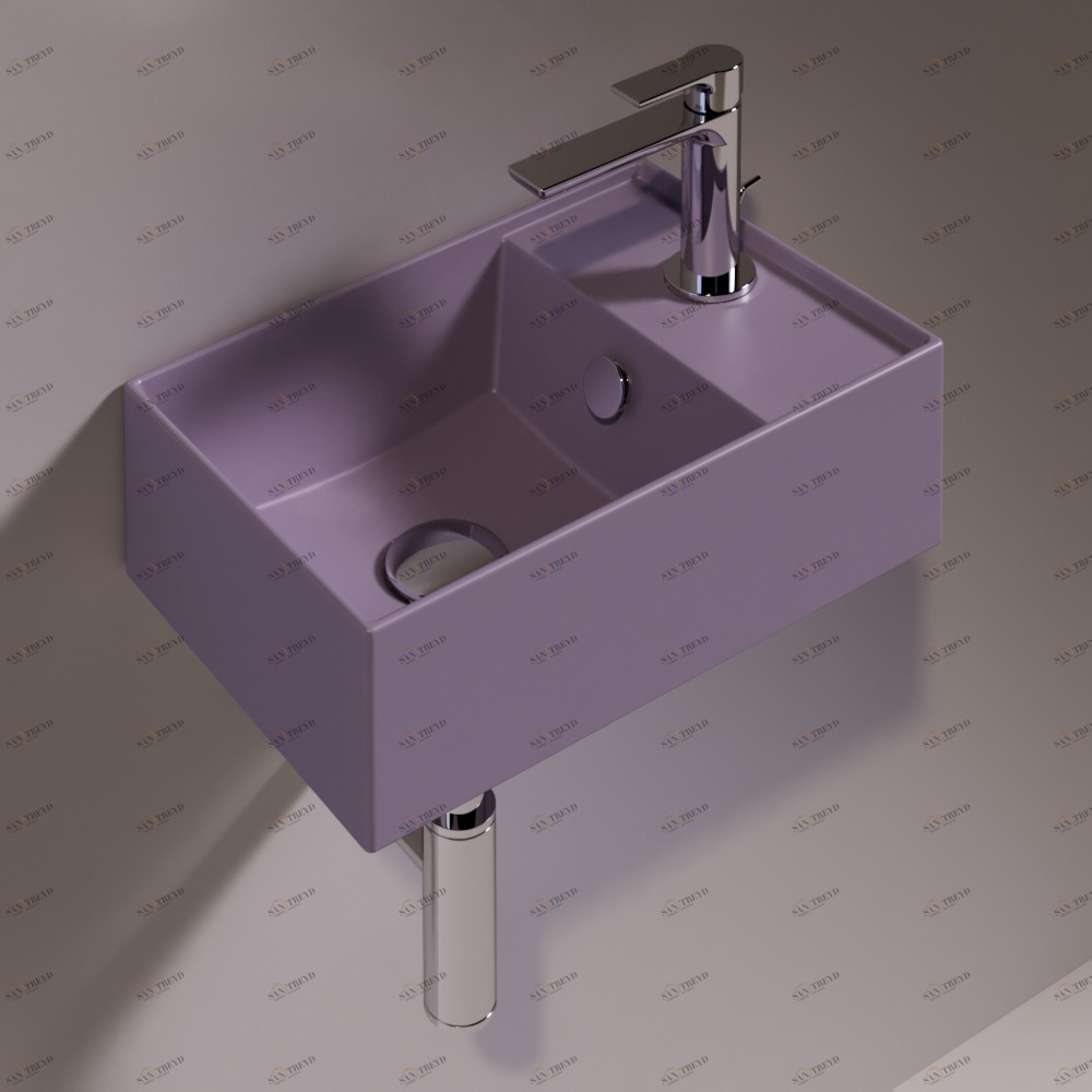 AG40PRUGNAMATT Подвесная раковина настенная прямоугольная Simas Agile