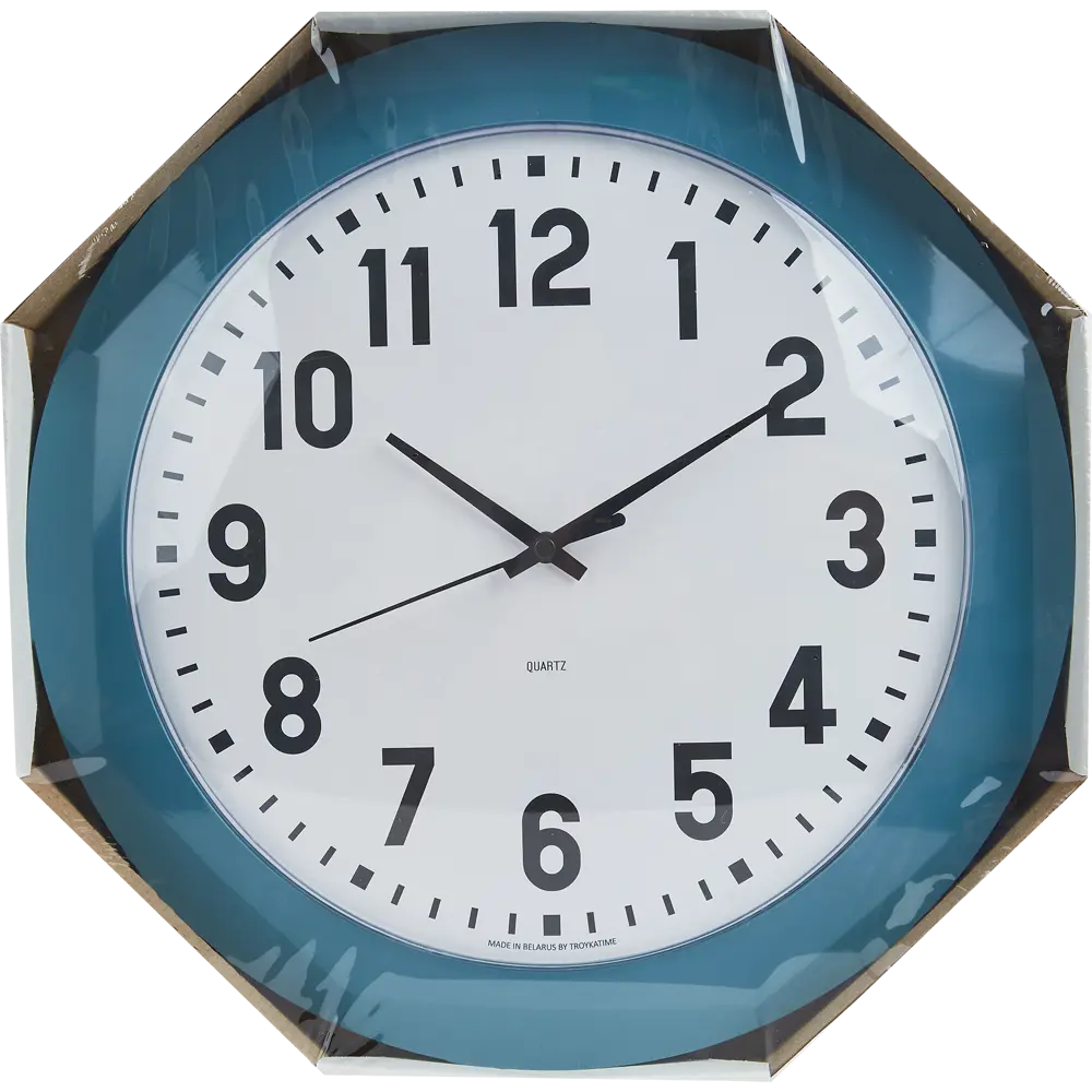 Часы настенные Troykatime Эконом круглые пластик цвет серо-синий бесшумные ø 30.5 см NEO-CLASSIC STLM-2076758 - Вид №3