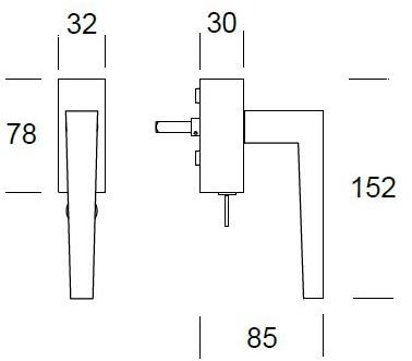 Reguitti Оконная ручка dk с замком на розетке Seoul Aq17dkt8158 - Вид №2