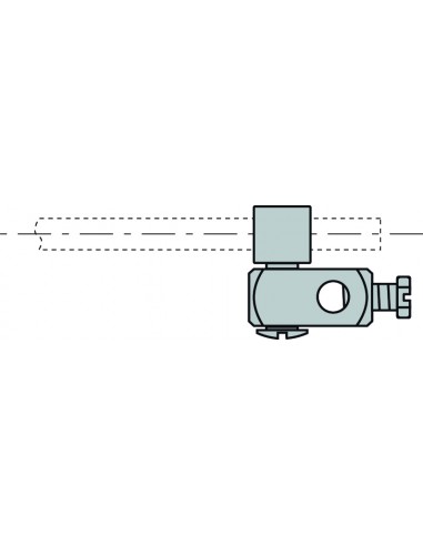 047800 008 01  Система подключения тяги для умывальника, матовый никель, 2 шт. Valentin Матовый Никель  - Вид №2