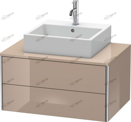 XS491008686 XSquare Тумбочка для подвесной консоли Капучино глянцевый лак Duravit