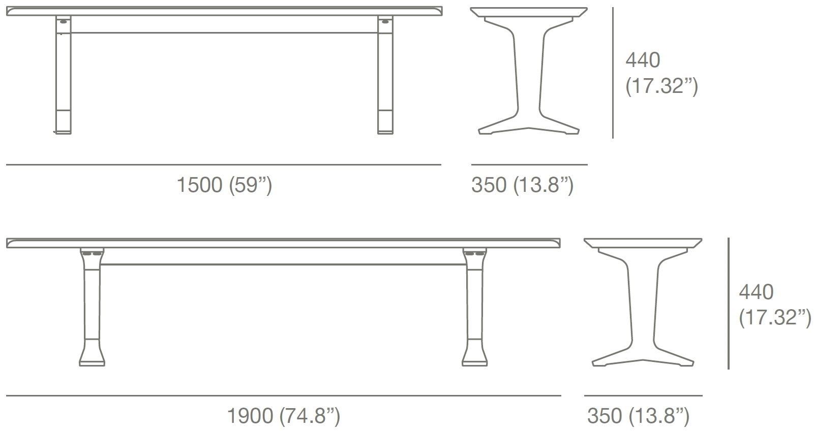 Дубовая скамья Case балет ARCH-00006432 - Вид №2