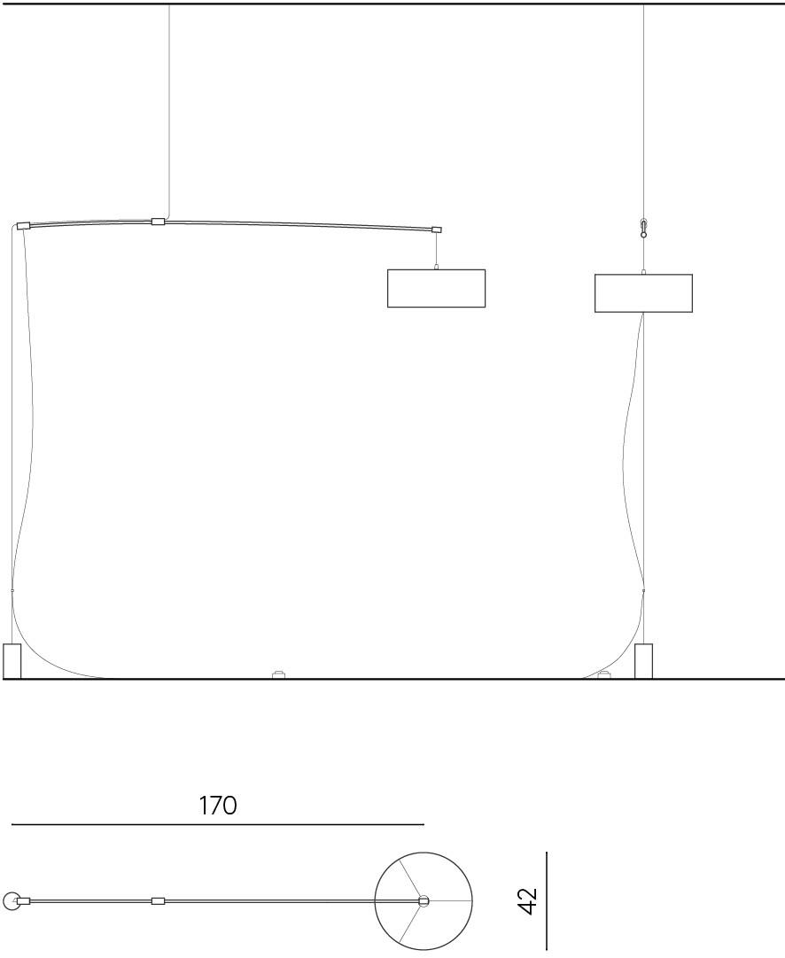 DE PADOVA Регулируемый регулируемый подвесной светильник sun-id-1457609 - Вид №2