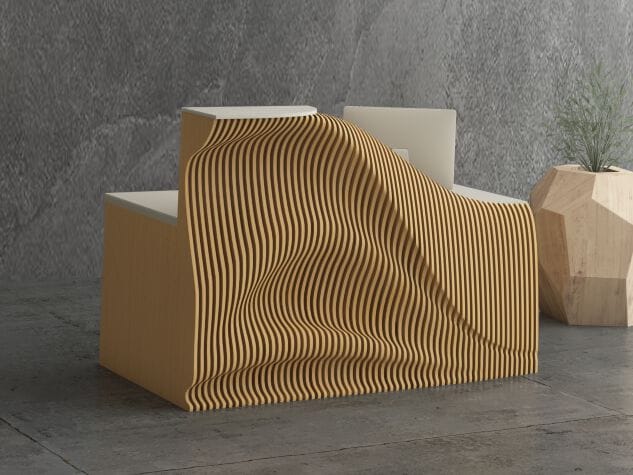 Стойка регистрации из фанеры MYWOODREAM ZENIA ARCH-00009700 - Вид №2