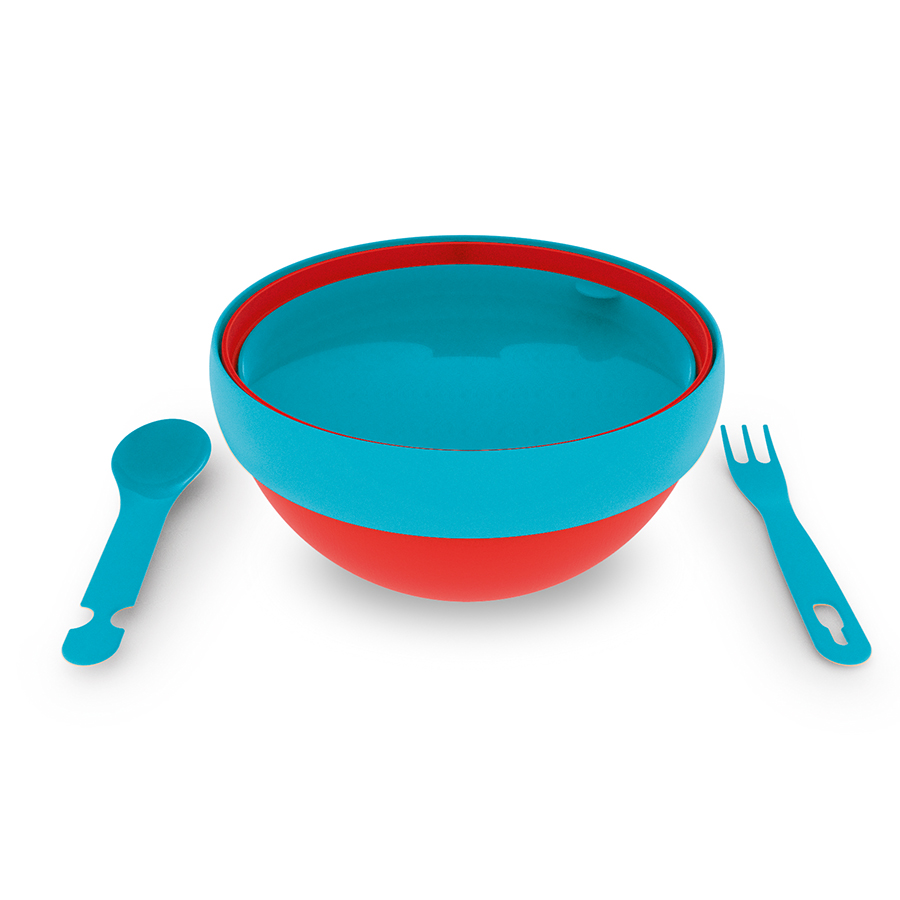 100101164 Ланч-бокс zero chilled для салатов красный Guzzini  - Вид №1