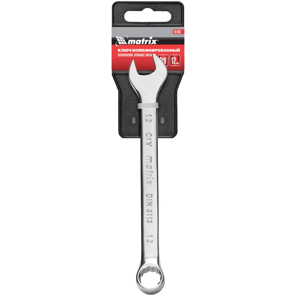 Комбинированный ключ Matrix 15156 12 мм для профессионального монтажа 89409426 STLM-1566848 - Вид №4
