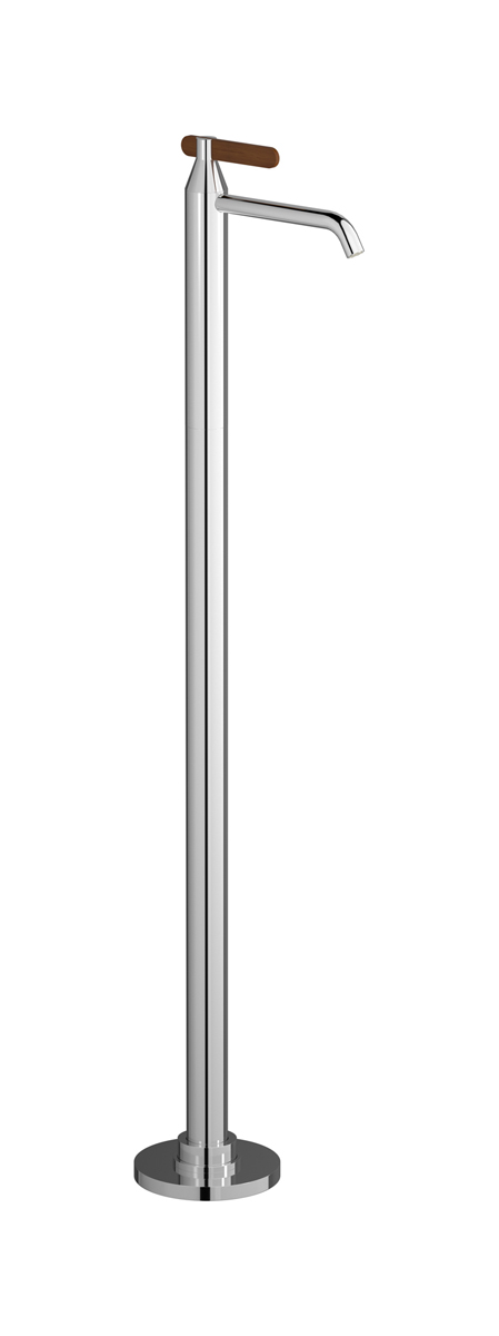 Высокий смеситель для напольной раковины в комплекте с донным клапаном. WE ARE IB ol210sr Chrome Soho