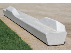 Бетонная скамья