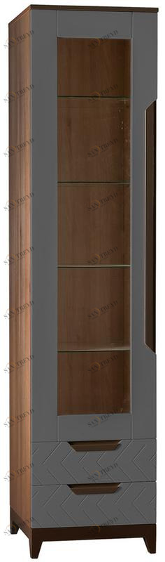 2779 Шкаф витрина Сканди Грей R-HOME 4009260H_Грей