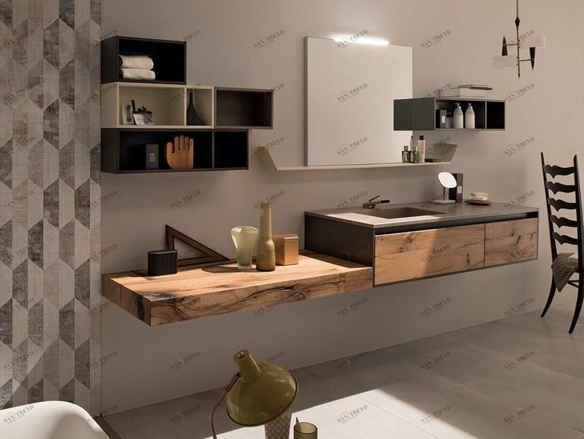 RAB Arredobagno Подвесная тумба под умывальник Soul wood 24