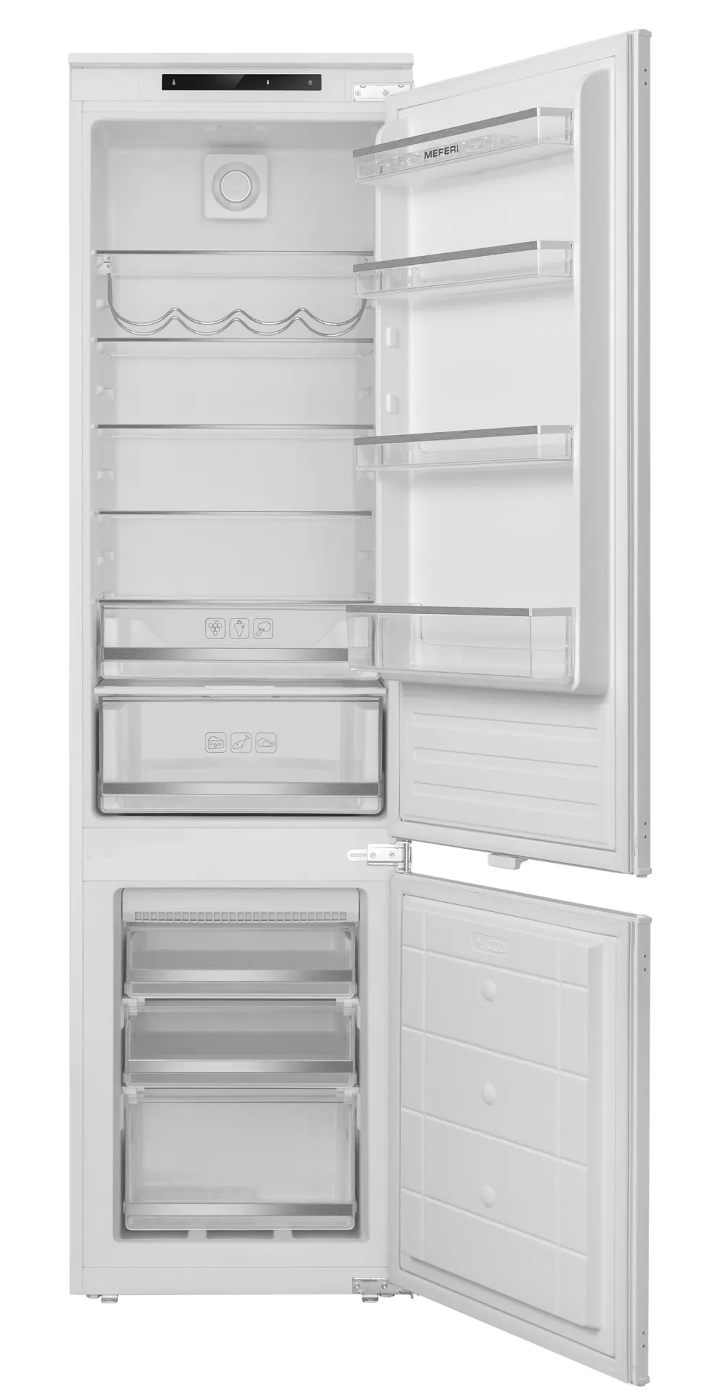 9168737 Встраиваемый холодильник Meferi MBR193 LOW FROST LIGHT STDN-0118147