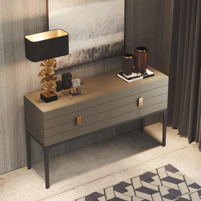 PRADDY Прямоугольная деревянная консоль с ящиками Pavanne Ml389 - Вид №2