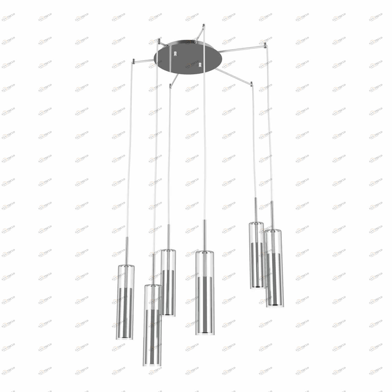 Подвесная люстра Lightstar Cilino 756064 LIGHTSTAR ДИЗАЙНЕРСКИЕ, CILINO 118162 Хром 