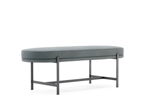 Кожаная мягкая скамья