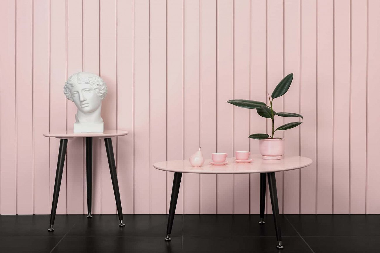 Журнальный столик с деревянными ножками белый "Почка" WOODI  00-3966470 Белый  - Вид №4