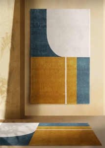 Прямоугольный ковер ручной работы из Lyocell®